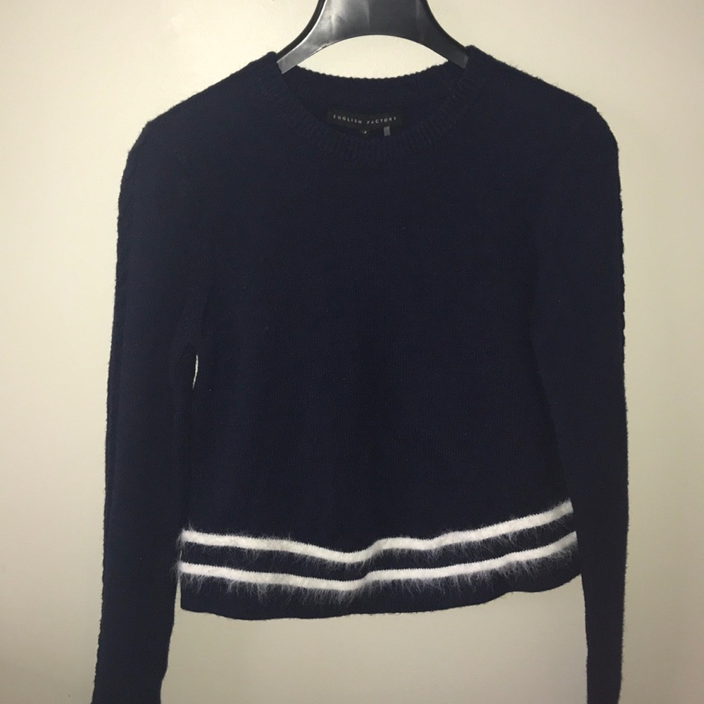 NWT English Factory Navy Sweater